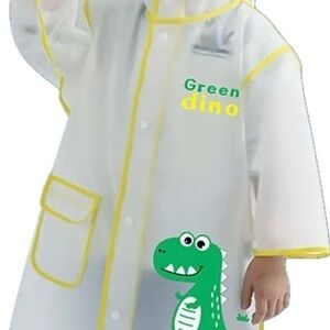 New child’s rain coat dinosaur age 3-4